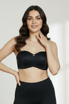 Zivame Innovation Padded Non Wired 3/4Th Coverage Strapless Bra - Anthracite — thumbnail 3