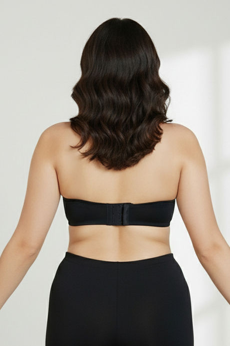 Zivame Innovation Padded Non Wired 3/4Th Coverage Strapless Bra - Anthracite — image 4