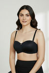 Zivame Innovation Padded Non Wired 3/4Th Coverage Strapless Bra - Anthracite — thumbnail 5