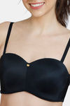 Zivame Innovation Padded Non Wired 3/4Th Coverage Strapless Bra - Anthracite — thumbnail 7