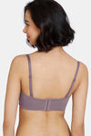Zivame Innovation Padded Non Wired 3/4th Coverage Strapless Bra - Elderberry — thumbnail 2