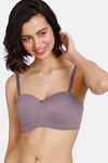 Zivame Innovation Padded Non Wired 3/4th Coverage Strapless Bra - Elderberry — thumbnail 4