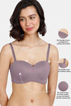 Zivame Innovation Padded Non Wired 3/4th Coverage Strapless Bra - Elderberry — thumbnail 6