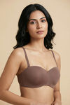 Zivame Innovation Padded Non Wired 3/4Th Coverage Strapless Bra - Nutmeg — thumbnail 3