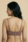 Zivame Innovation Padded Non Wired 3/4Th Coverage Strapless Bra - Nutmeg — thumbnail 4