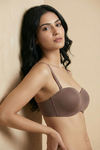 Zivame Innovation Padded Non Wired 3/4Th Coverage Strapless Bra - Nutmeg — thumbnail 5