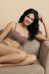 Zivame Innovation Padded Non Wired 3/4Th Coverage Strapless Bra - Nutmeg — thumbnail 6