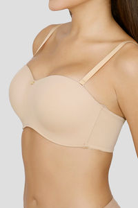Zivame Innovation Padded Non Wired 3/4Th Coverage Strapless Bra - Roebuck — thumbnail 6