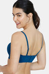 Zivame Innovation Padded Non Wired 3/4Th Coverage Strapless Bra - Sailor Blue — thumbnail 3