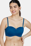 Zivame Innovation Padded Non Wired 3/4Th Coverage Strapless Bra - Sailor Blue — thumbnail 5