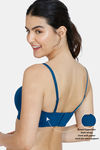 Zivame Innovation Padded Non Wired 3/4Th Coverage Strapless Bra - Sailor Blue — thumbnail 8
