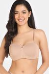 Zivame Innovation Padded Non Wired 3/4Th Coverage Strapless Bra - Skin — thumbnail 4