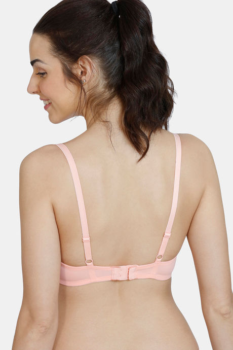 Zivame Innovation Push Up Non Wired Medium Coverage Bra - Peach Pearl — image 3