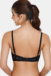 Zivame Beautiful Basics Double Layered Non Wired 3/4th Coverage Lace Bra - Black — thumbnail 2