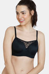 Zivame Beautiful Basic Padded Regular Wired Full Coverage Cami Bra - Black — thumbnail 1