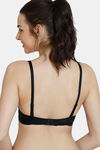 Zivame Beautiful Basic Padded Regular Wired Full Coverage Cami Bra - Black — thumbnail 2