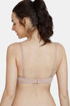 Zivame Beautiful Basic Padded Regular Wired Full Coverage Cami Bra - Roebuck — thumbnail 2