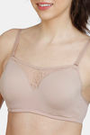 Zivame Beautiful Basic Padded Regular Wired Full Coverage Cami Bra - Roebuck — thumbnail 4