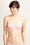 Zivame Double Layered Wired 3/4th Coverage Bra - Peach — thumbnail 1