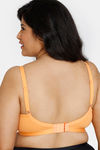 Zivame True Curv Beautiful Basics Single Layered Non Wired Full Coverage Minimiser Bra - Muskmelon — thumbnail 2