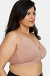 Zivame True Curv Beautiful Basics Single Layered Non Wired Full Coverage Minimiser Bra - Roebuck — thumbnail 3
