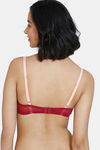 Zivame Beautiful Basics Padded Wired Medium Coverage T-Shirt Bra - Beet Red — thumbnail 2