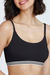 Zivame Beautiful Basics Double Layered Non Wired Full Coverage Slip-On Bra - Anthracite — thumbnail 5