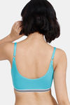 Zivame Beautiful Basics Double Layered Non Wired Full Coverage Slip-On Home Bra - Ceramic — thumbnail 3
