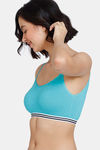 Zivame Beautiful Basics Double Layered Non Wired Full Coverage Slip-On Home Bra - Ceramic — thumbnail 4