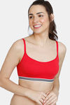 Zivame Beautiful Basics Double Layered Non Wired Full Coverage Slip-On Bra - Ski Patrol — thumbnail 1