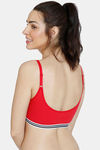 Zivame Beautiful Basics Double Layered Non Wired Full Coverage Slip-On Bra - Ski Patrol — thumbnail 3