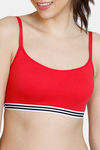 Zivame Beautiful Basics Double Layered Non Wired Full Coverage Slip-On Bra - Ski Patrol — thumbnail 5