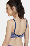 Zivame Maternity Double Layered Non Wired 3/4th Coverage  Maternity / Nursing Bra - Purple Print — thumbnail 2