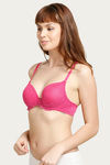 Zivame Push Up Wired Medium Coverage Bra-Pink — thumbnail 2