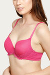 Zivame Push Up Wired Medium Coverage Bra-Pink — thumbnail 5