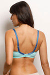 Zivame Padded Non Wired 3/4th Coverage T-Shirt Bra - Aruba Blue — thumbnail 3