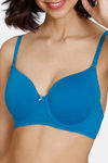 Zivame Beautiful Basics Padded Wired 3/4th Coverage T-Shirt Bra - Turkish Tile — thumbnail 4