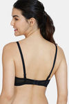 Zivame Beautiful Basics Padded Non Wired 3/4th Coverage T-Shirt Bra - Anthracite — thumbnail 2