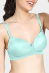 Zivame Padded Non Wired 3/4Th Coverage T-Shirt Bra - Cabbage — thumbnail 6