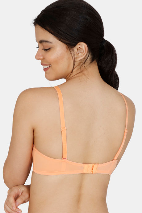 Zivame Padded Non Wired 3/4Th Coverage T-Shirt Bra - Cantaloupe — image 4