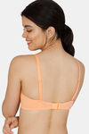 Zivame Padded Non Wired 3/4Th Coverage T-Shirt Bra - Cantaloupe — thumbnail 4