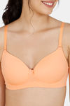 Zivame Padded Non Wired 3/4Th Coverage T-Shirt Bra - Cantaloupe — thumbnail 6