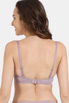 Zivame Padded Non Wired 3/4Th Coverage T-Shirt Bra - Elderberry — thumbnail 4