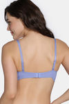 Zivame Padded Non Wired 3/4Th Coverage T-Shirt Bra - Jacaranda — thumbnail 3
