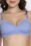 Zivame Padded Non Wired 3/4Th Coverage T-Shirt Bra - Jacaranda — thumbnail 5