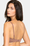 Zivame Padded Non Wired 3/4Th Coverage T-Shirt Bra - Nutmeg — thumbnail 4