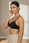 Zivame Push-Up Wired Medium Coverage T-Shirt Bra - Anthracite — thumbnail 4