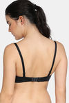 Zivame Push-Up Wired Medium Coverage T-Shirt Bra - Anthracite2 — thumbnail 2