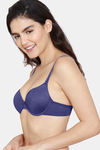Zivame Push-Up Wired Medium Coverage T-Shirt Bra - Blue Ribbon — thumbnail 3