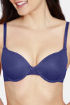 Zivame Push-Up Wired Medium Coverage T-Shirt Bra - Blue Ribbon — thumbnail 4